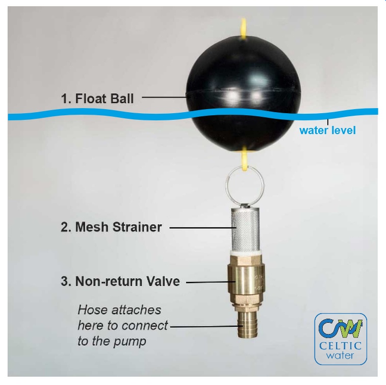 Floating Intake FIlter key parts annotated