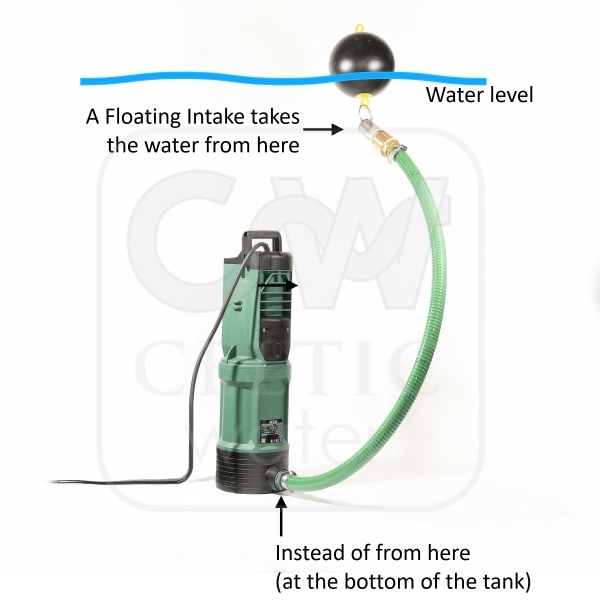 Divertron Pump with Floating Intake from Celtic Water