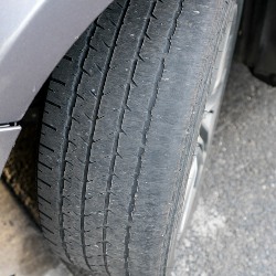 Microplastic pollution from worn vehicle tyres